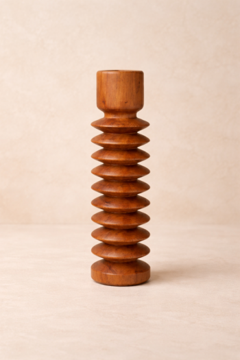 Carved Rhythm Candle Holder